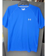 Under Armour Men&#39;s HeatGear Short Sleeve Blue Tee Shirt - $34.27 CAD