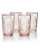 Bormioli Rocco Romantic Glass Drinking Tumbler 10.25 Oz 4 Set Cotton Can... - £39.72 GBP