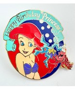 Disney Happy Birthday Princess Ariel - Official Pin Trading 2004  1 3/8&quot;... - £9.60 GBP