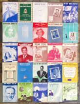 Lot of 25 Vintage 1940&#39;s Sheet Music-Mid Century Music-Cover Artwork #4 - £41.21 GBP