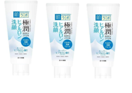 ROHTO Hadalabo Gokujyun Super Hyaluronic Acid Facial Cleanser 100g  3Bottle Set - £32.37 GBP