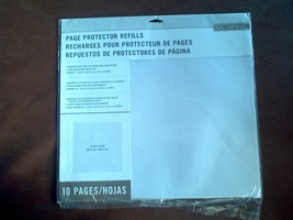  K&amp; C OMPANY PAGE PROTECTOR REFILL 12&quot; X 12&quot;  10 PAGES  - $23.00