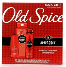 Old Spice Swagger Body Wash Body Spray &amp; Antiperspirant Gift Pack Exp 5/19/23 - £28.31 GBP