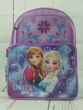 Disney Frozen 16&quot; School Backpack Princess Elsa and Anna NWT Purple - £18.68 GBP