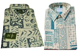 Summer Man Shirt Short Sleeve Abstract Printed Design Size 39 ita New Wi... - £38.06 GBP+
