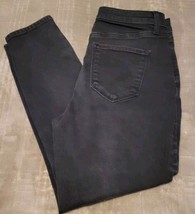 Talbots Jegging Black Faded Button Bling Ankle Size 8p - £7.80 GBP