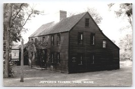 York Maine Jefferd&#39;s Tavern Former Public House RPPC Postcard C33 - $5.95