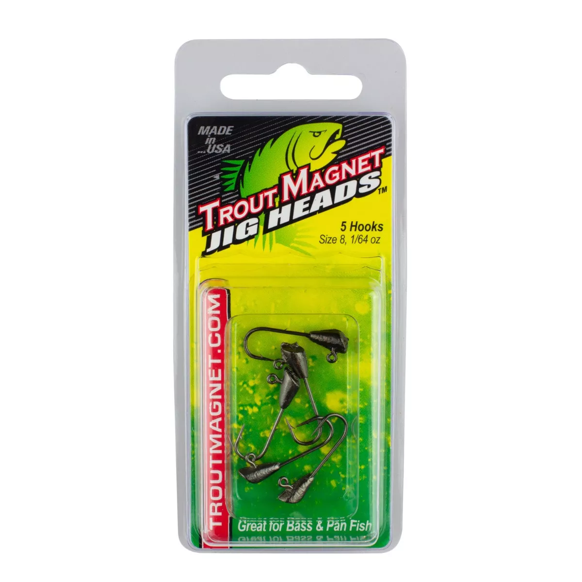 Leland Lures Trout Magnet Replacement Jig Heads 5-Pack - Black - 1/64oz - $10.21 CAD