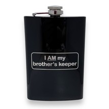8oz BLACK I AM my brother's Keeper Flask 8oz BLACK I AM my brother's Keeper Flask
