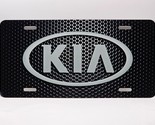 Kia Inspired Art Gray on Mesh FLAT Aluminum Auto License Tag Plate * BLE... - $13.49
