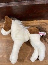 Douglas Cuddle Toys Pinto Pony Paint Horse Foal Plush Brown White Horse ... - £7.72 GBP