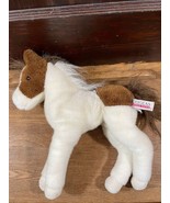 Douglas Cuddle Toys Pinto Pony Paint Horse Foal Plush Brown White Horse ... - £7.64 GBP