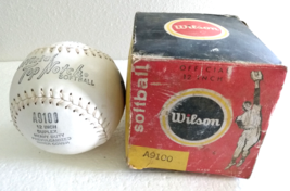 NOS  Vintage Wilson Softball A9100 w Box 12&quot; - $29.02