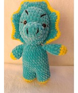 Crochet Tryceratop Dinosaur Plush doll, Height 9.84 inch/25cm, Amigurumi... - £25.03 GBP