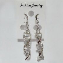 DNA DOUBLE HELIX EARRINGS NECKLACE OR SET Science Nerd Gift NEW Molecule... - $3.95+