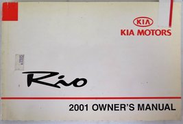 2001 Kia Rio Owners Manual [Paperback] Kia - £17.10 GBP