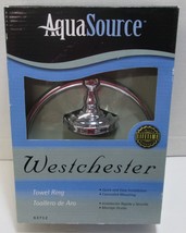 AquaSource Westchester Towel Ring Polished Chrome 63712 - New - £10.31 GBP