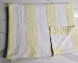 Chenille Stripe Baby Blanket - Yellow and White Stripes - Cloud Island - £11.64 GBP