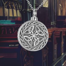 Celtic Knot Urn Necklace for Ashes 925 Sterling Silver - $117.00