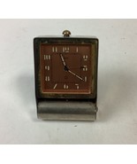 Antique Jaeger (Jaeger -LeCoultre) Pink Rose Bicolor Desk Travel Alarm C... - $104.20 CAD