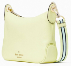 Kate Spade Rosie Crossbody Pale Yellow Leather WKR00630 Melon Rind NWT $349 FS - £104.72 GBP