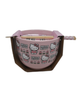 Hello Kitty Sanrio Ramen Noodle Bowl with Chopsticks - 20 oz Ceramic Dish - $19.79