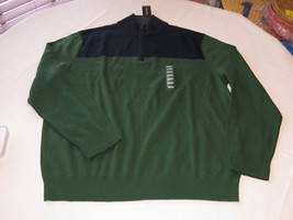 Men&#39;s Nautica 1/4 zip sweater pull over shirt XL SC6350 3PF PACIFICPNE NWT - £22.19 GBP