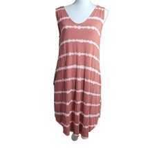Maurices Dress Horizontal Stripe Tie Dye Sleeveless 24 7 Lightweight wit... - $14.90