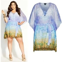 NWT City Chic Shanika Tunic - Sky 16 - £23.20 GBP