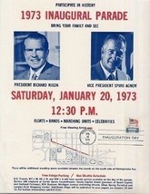 1973 Inaugural Parade Stamped Flyer NIXON AGNEW January 20 Cancel  - £21.72 GBP