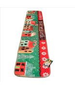 Folksy Christmas Quilted Table Runner 12.5x72 inches USA - £19.54 GBP