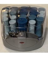 Conair Big Style Small Case! 20 Multi Hot Rollers HS34X Curlers &amp; Clips - $38.18 CAD