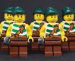 Lego Pirates Pirate Minifigures Figures Lot x5 Dark Green Bandana - $25.18
