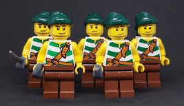 Lego Pirates Pirate Minifigures Figures Lot x5 Dark Green Bandana - £20.01 GBP