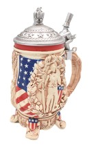 Hallmark Christmas Ornament 2021 Patriotic Beer Stein - £14.10 GBP