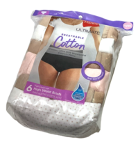 Hanes Ultimate Panty Brief Women 10/3XL Assorted Pastel Breathable Cotto... - $18.81