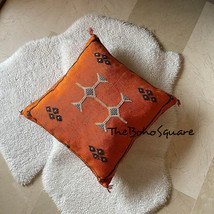 Handmade &amp; Hand-Stitched Moroccan Sabra Cactus Pillow, Moroccan Cushion,... - £51.50 GBP