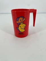 Dopey Dwarf plastic Mug Cup Snow White 7 Dwarfs Walt Disney --  from the 1970&#39;s - £6.04 GBP