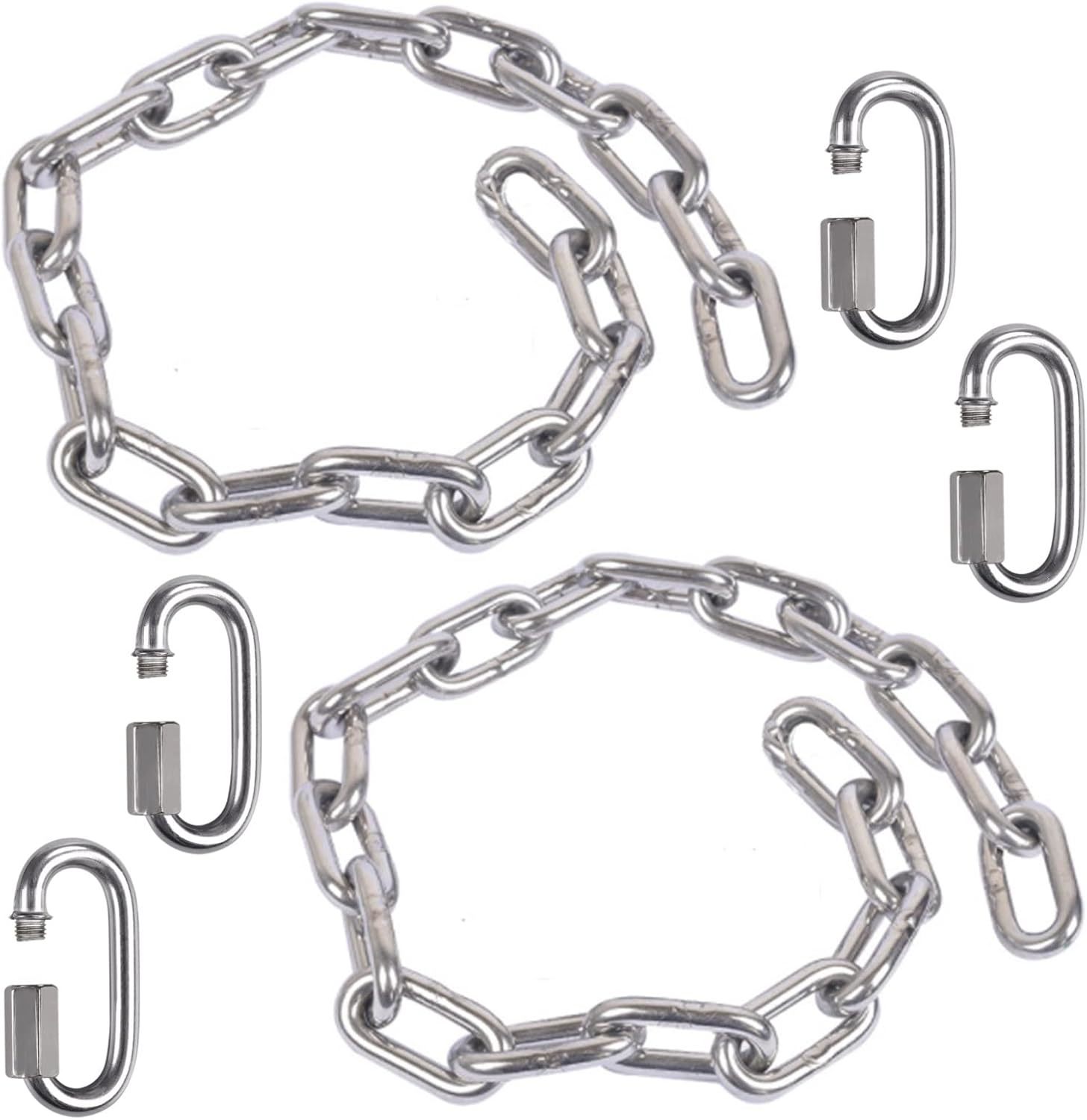 2 Stainless Steel Chains (28&quot;) Swing Chains, Heavy Duty Swing, Sandbags - $32.92