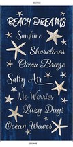23.5&quot; X 44&quot; Panel Beach Dreams Shining Brightly Summer Fabric Panel D479.78 - £7.21 GBP