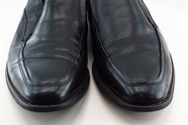 Steve Madden Men Loafer Black Leather Men Shoes Size 9.5 M - £30.60 GBP