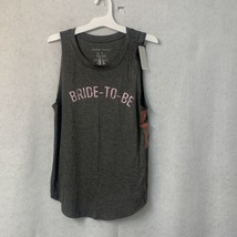 Women&#39;s &quot;Bride-to-Be&quot; Sleeveless Graphic Tank Top Heather Gray SZ M - £2.34 GBP