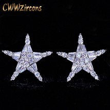 CWWZircons Famous Fashion Brand Jewelry Sparkling Quality Cubic Zirconia Star St - £8.14 GBP