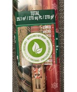 Kirkland Double-Sided Gift Wrap 3 Rolls Christmas Wrap 270 sq ft - €33,98 EUR