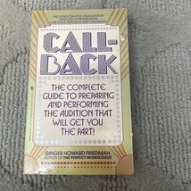 Call Back Audition Paperback Book by Ginger Howard Friedman Bantam Books 1993 - £9.72 GBP