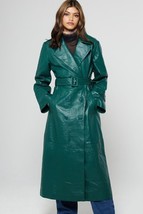 Stylish Handmade Formal Women Leather Trench Coat Long Original Lambskin... - £134.22 GBP+