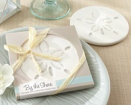 Beach Sand Dollar Coasters Set of 12 Beach Party Favors - £33.44 GBP