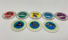 Lot 8 Hawaiian Endangered Whales And Turtle POG Milk Cap - £11.68 GBP