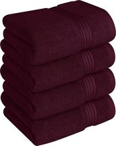 Utopia Towels Premium Hand Towels 100% Combed Spun  Extra Large16x28 Burgundy - $24.00