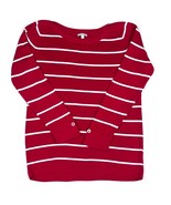 Talbots Red Striped Sweater Long-Sleeve Boat Neck S - €16,82 EUR